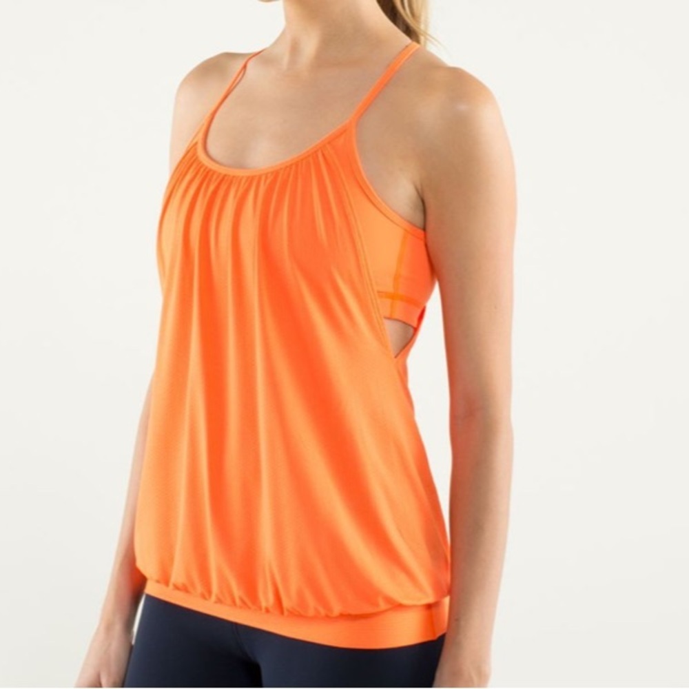 Lululemon No Limits Orange Tank